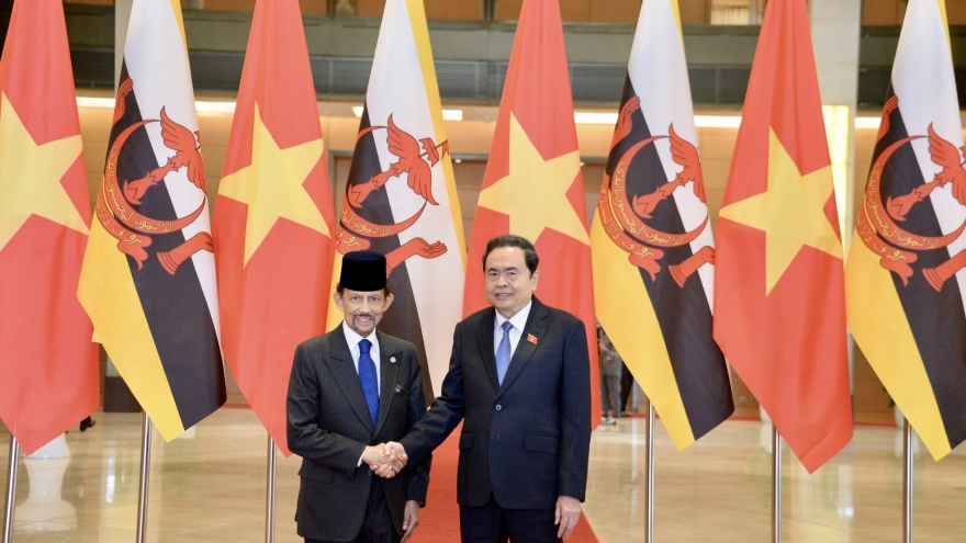 Chủ tịch Quốc hội Trần Thanh Mẫn hội kiến Quốc vương Brunei