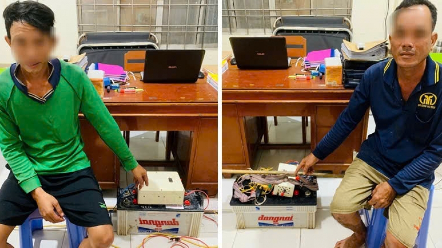 Xử lý nhiều đối tượng dùng xung điện bắt thủy sản trái phép