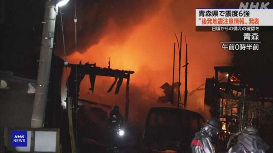 Ít nhất 30 người bị thương do trận động đất 7,6 độ xảy ra tại Nhật Bản