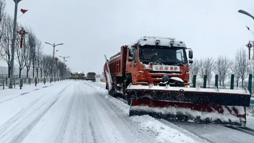 Trung Quốc đón đợt rét đậm, có nơi giảm 16℃