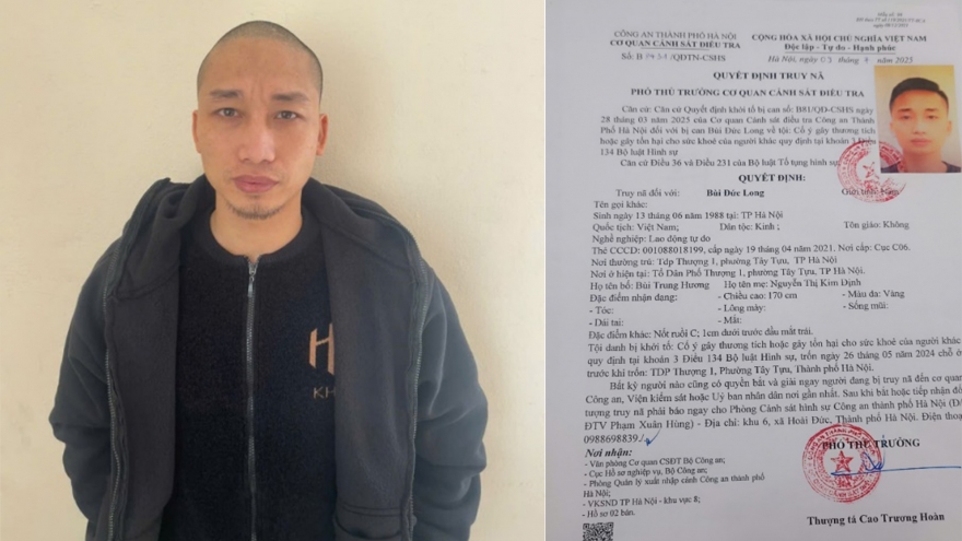 Bắt gọn đối tượng truy nã đặc biệt về tội cố ý gây thương tích ở Hà Nội