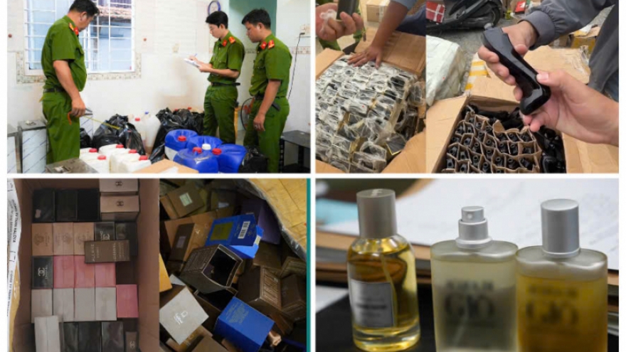 Công an TP Cần Thơ bóc gỡ đường dây sản xuất, buôn bán nước hoa giả