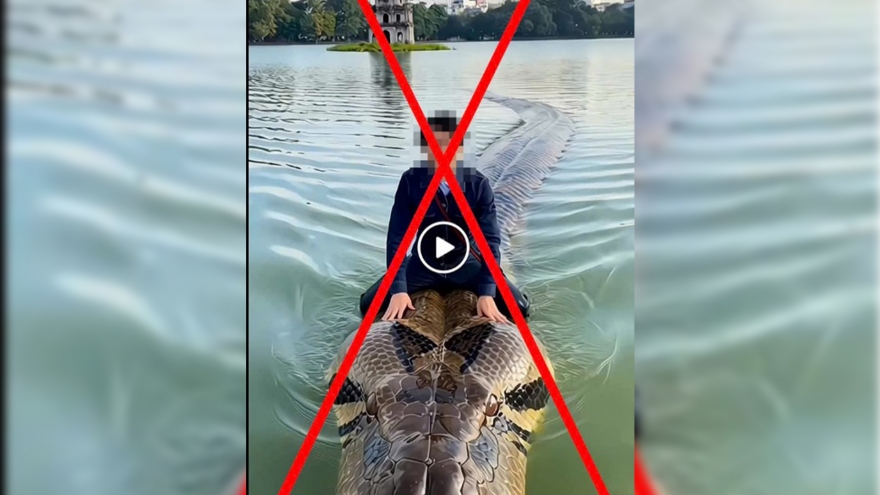 Xử phạt người dùng “AI” đăng video sai sự thật về hồ Hoàn Kiếm