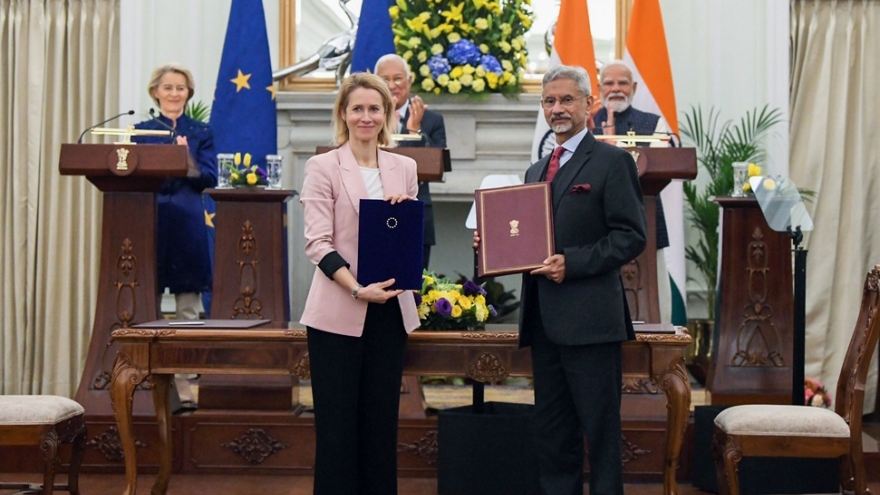 Ấn Độ - EU thông báo nâng tầm quan hệ song phương với một loạt thỏa thuận