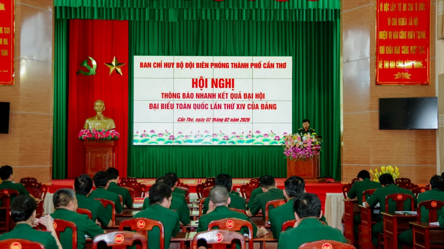 Biên phòng thành phố Cần Thơ thông báo nhanh kết quả Đại hội XIV của Đảng