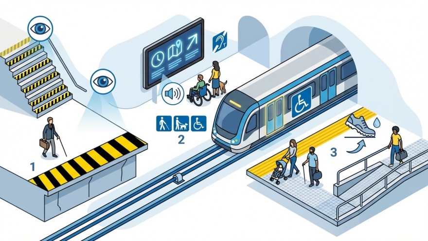 Đường sắt đô thị hướng tới tiếp cận bình đẳng cho người khuyết tật