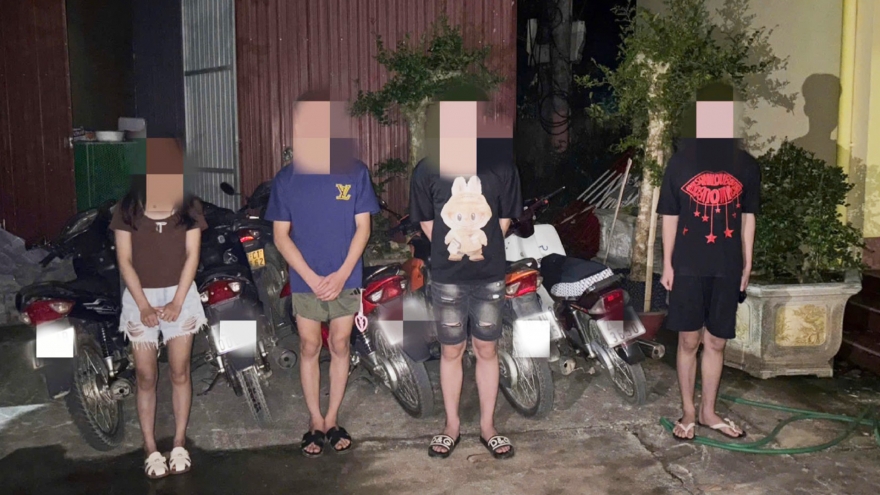 Thanh thiếu niên lạng lách ban đêm, công an Thái Nguyên vào cuộc xử lý