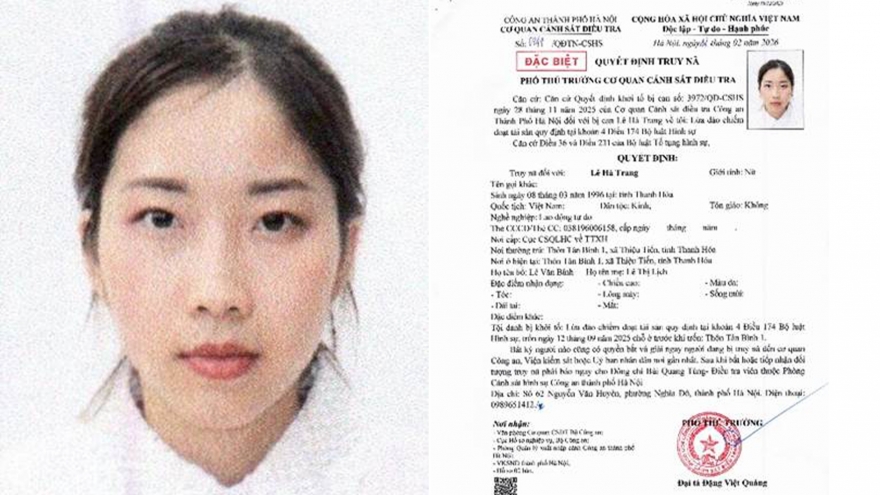 Truy nã Lê Hà Trang trong đường dây lừa đảo sàn chứng khoán online