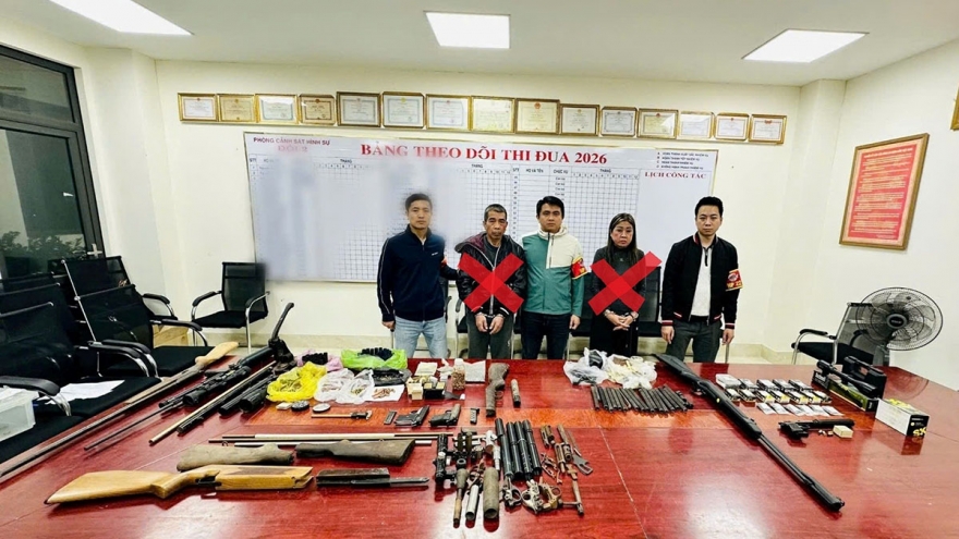 Hải Phòng triệt phá đường dây chế tạo, mua bán vũ khí quân dụng quy mô lớn