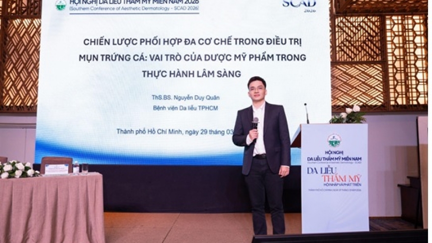 Trioderma - Dược mỹ phẩm Việt báo cáo tại hội nghị da liễu thẩm mỹ miền Nam 2026