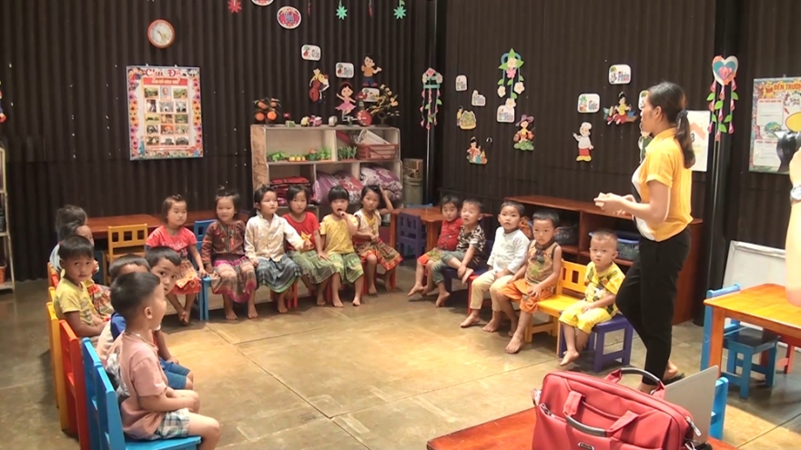 Điểm trường Bó Mon đẹp như cổ tích giữa núi rừng Tây Bắc