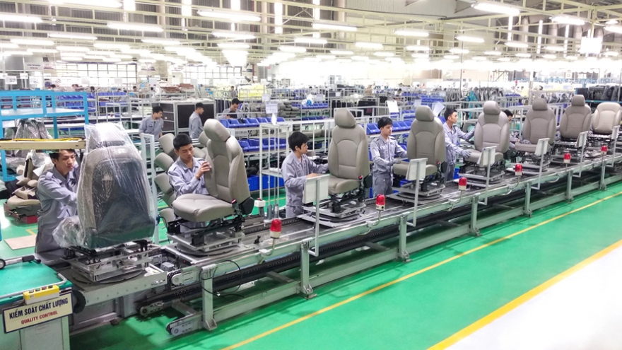 Thaco gia tăng xuất khẩu linh kiện ghế ô tô