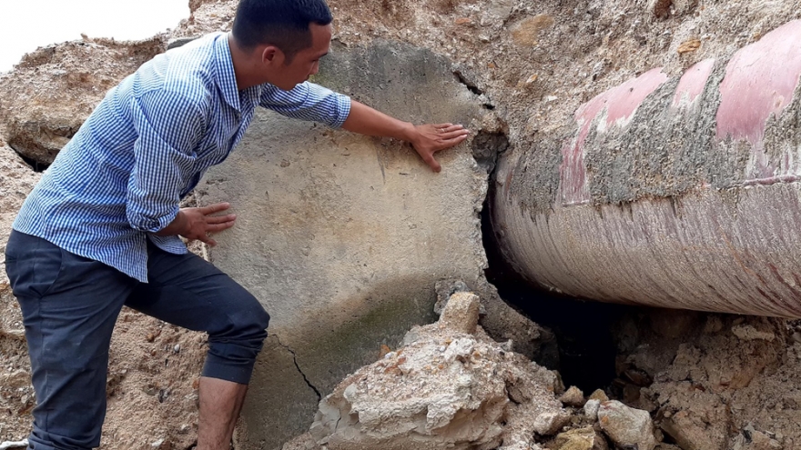 Thuỷ lợi 119 tỷ chưa nghiệm thu đã tan nát: Đã thanh toán cho đơn vị thi công