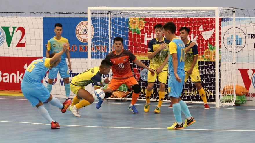 Futsal HDBank VĐQG 2020: Chủ nhà Khánh Hòa nhọc nhằn đánh bại Cao Bằng