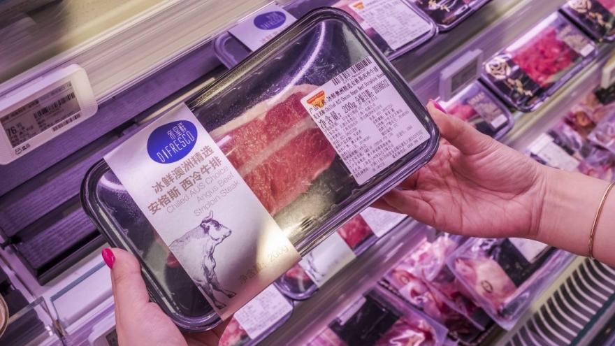 Trung Quốc mở rộng lệnh cấm nhập khẩu thịt bò Australia