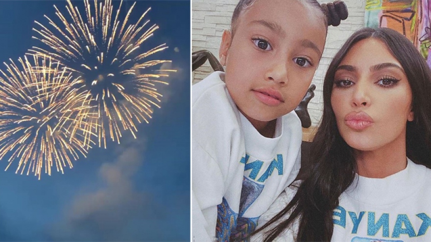 Màn bắn pháo hoa hoành tráng trong tiệc sinh nhật con gái Kim Kardashian