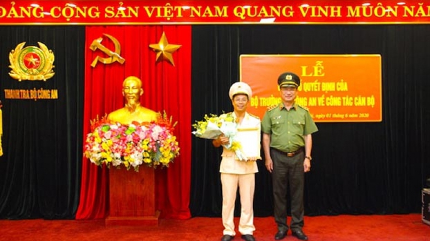 Giám đốc Công an tỉnh Hòa Bình làm Phó Chánh Thanh tra Bộ Công an