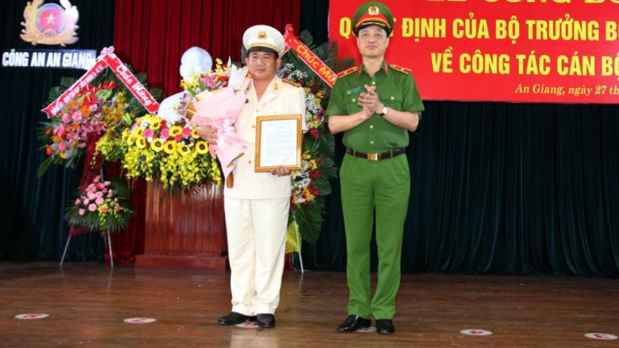Phó Giám đốc Công an TP Cần Thơ làm Giám đốc Công an tỉnh An Giang