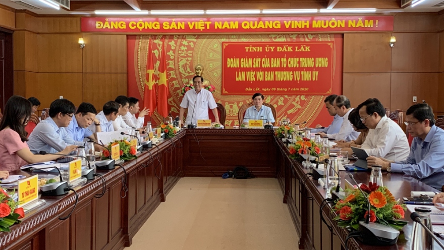 Ban Tổ chức Trung ương giám sát chuyên đề công tác cán bộ tại Đắk Lắk