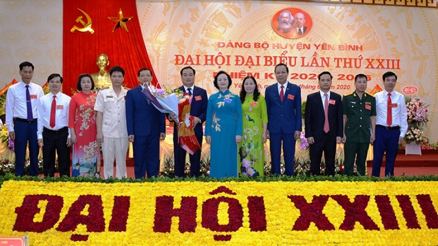 Bí thư các Huyện ủy ở Yên Bái tái đắc cử với số phiếu cao