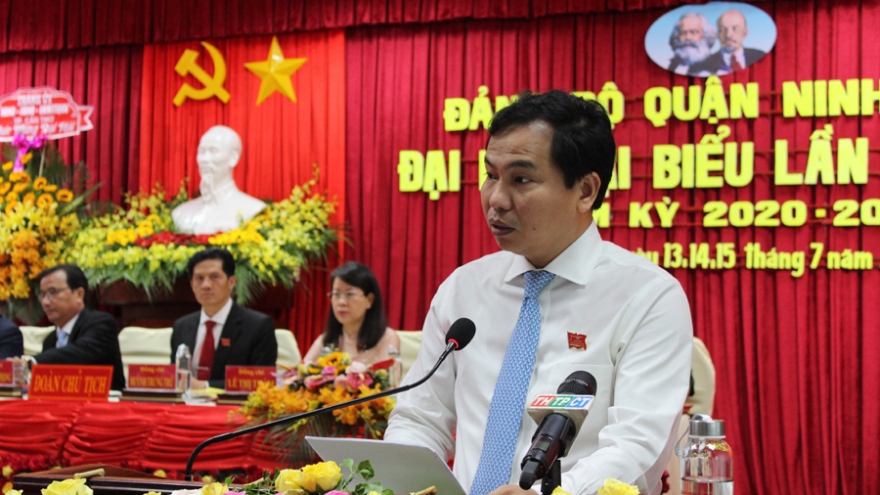 Đại hội đại biểu Đảng bộ quận Ninh Kiều đề ra hai khâu đột phá