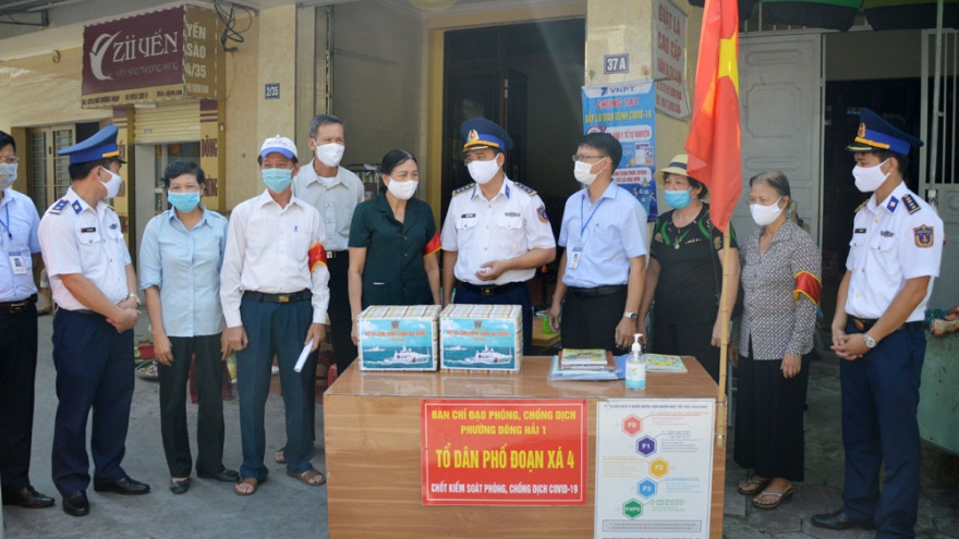 Vùng Cảnh sát biển 1 đồng hành cùng tuyến đầu phòng chống dịch Covid-19