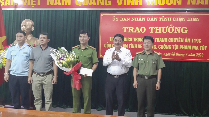 Điện Biên phá chuyên án 119C, bắt 3 đối tượng, thu giữ 54 bánh heroin