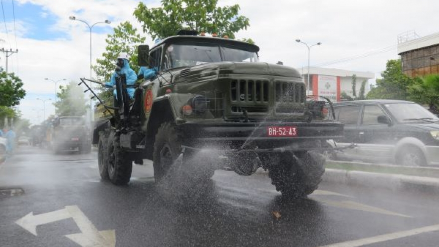 Đà Nẵng phun khử trùng toàn bộ quận Sơn Trà