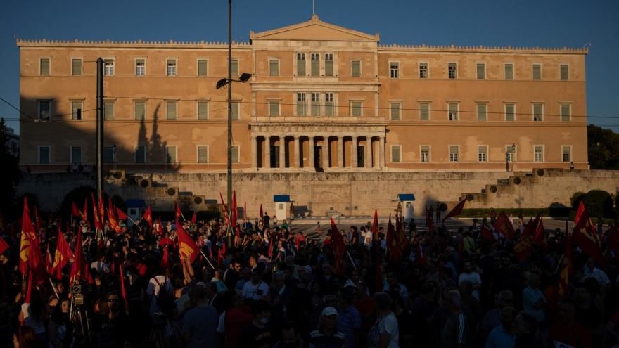 Hy Lạp: Hàng nghìn người phản đối dự luật biểu tình của Chính phủ