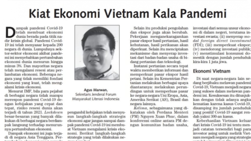 Chặn Covid-19 thành công, Việt Nam là quốc gia chiến lược để đầu tư