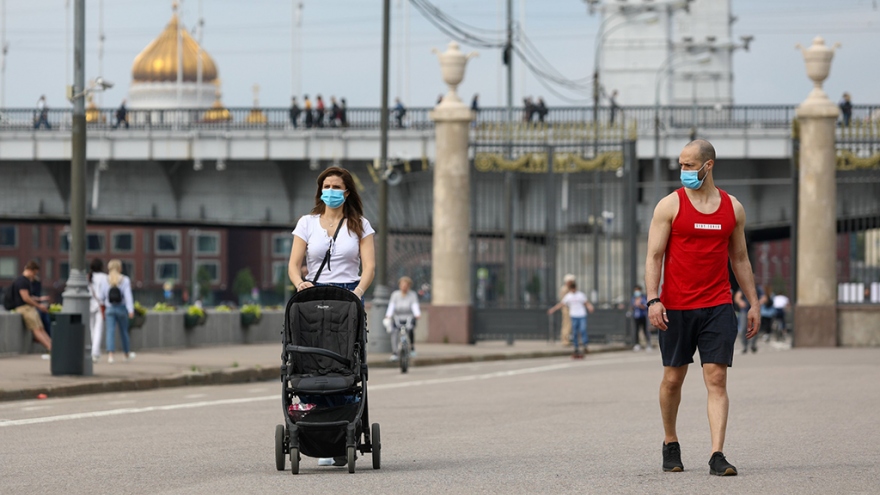 Moscow (Nga) đang trở lại nhịp sống bình thường