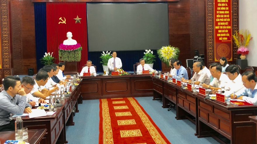 Trưởng Ban Tổ chức Trung ương làm việc tại Bạc Liêu