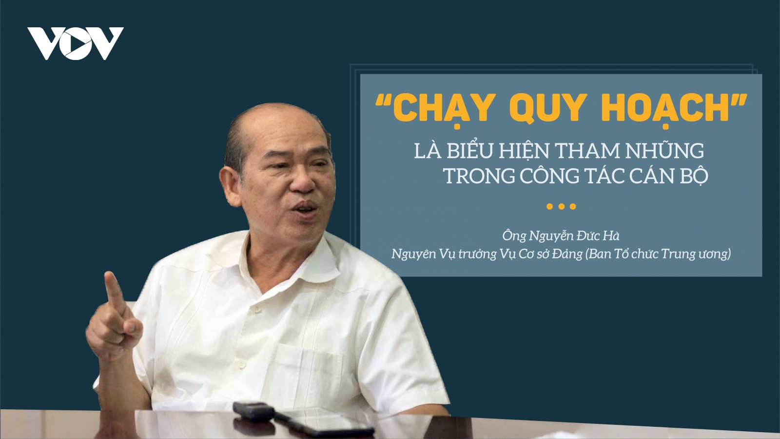 "Chạy quy hoạch" là biểu hiện tham nhũng trong công tác cán bộ