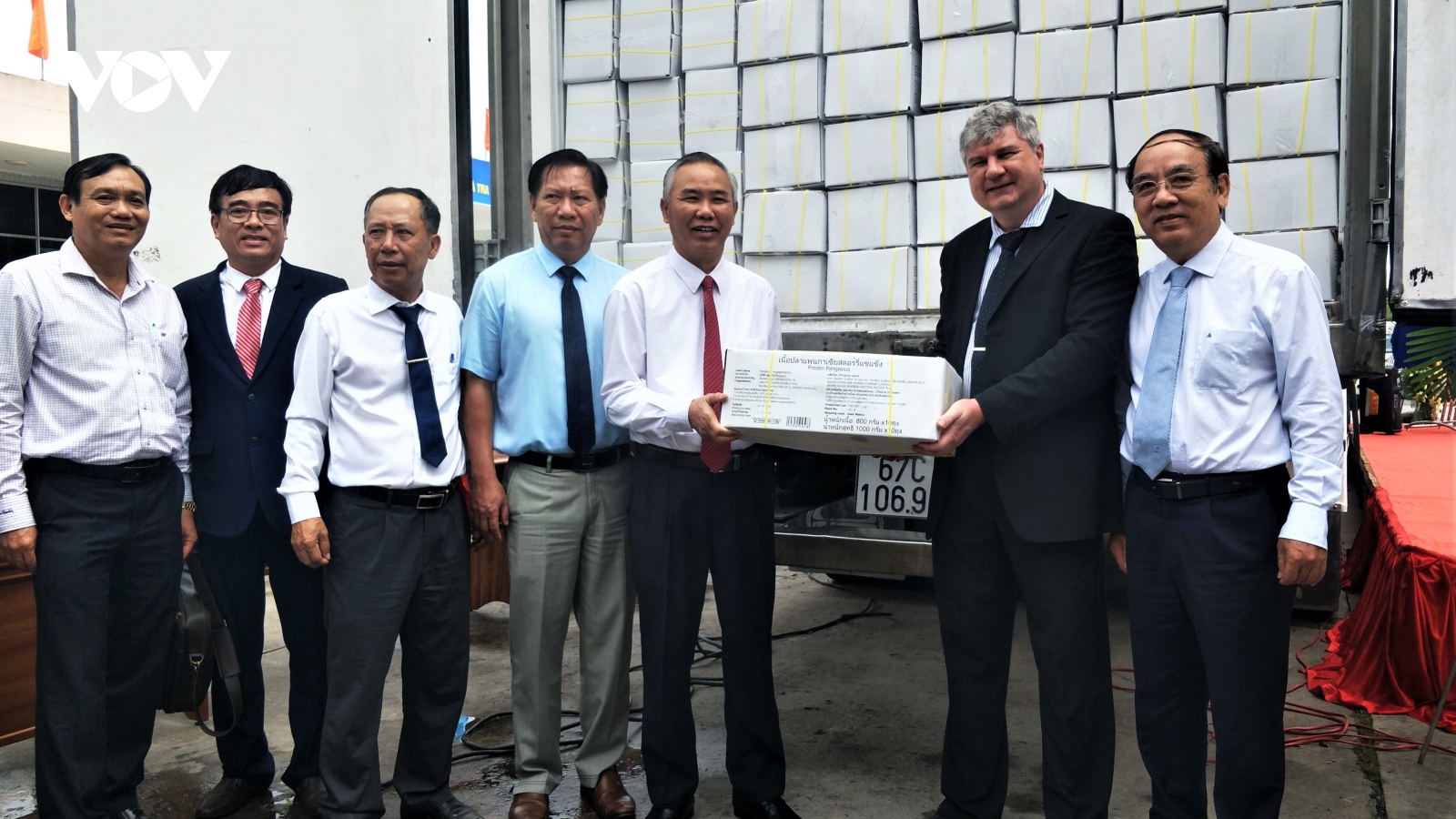 An Giang xuất khẩu lô hàng cá tra sản xuất theo quy trình công nghệ cao