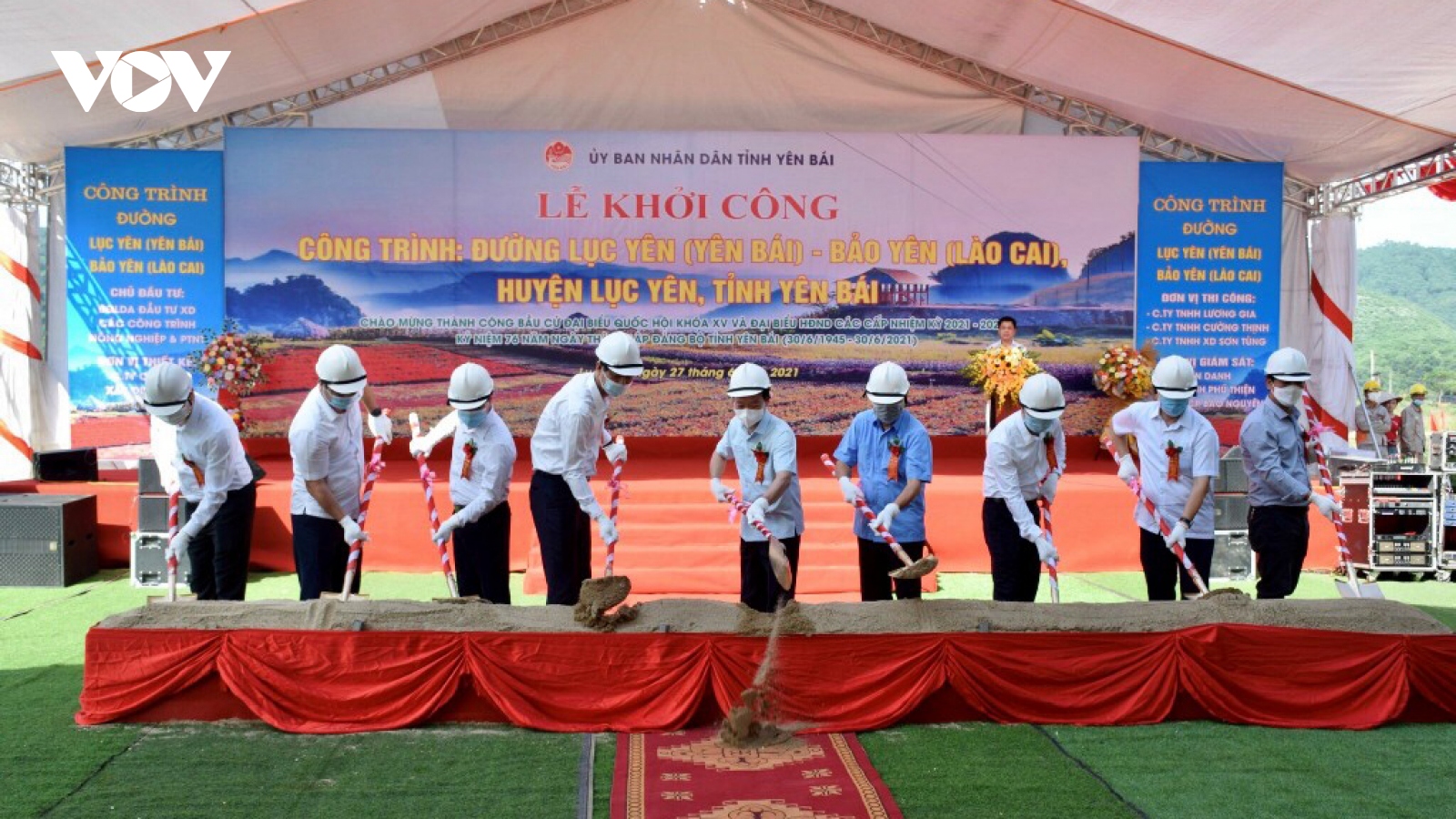 Khởi công xây dựng đường từ Lục Yên đi Bảo Yên