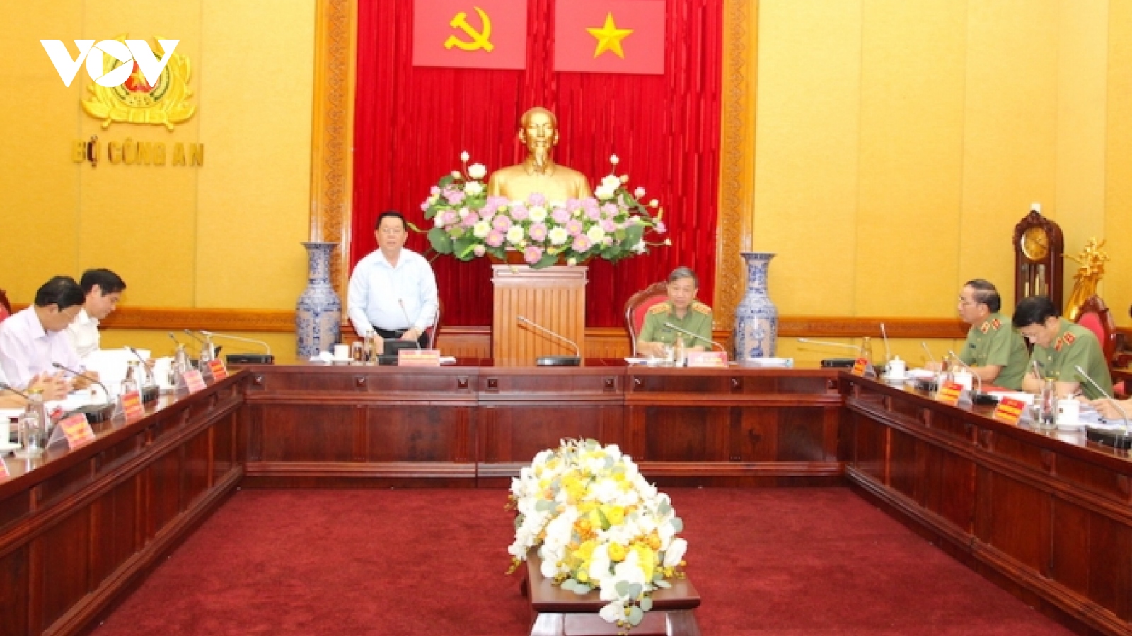 Đoàn kiểm tra của Ban Bí thư làm việc với Ban Thường vụ Đảng ủy Công an Trung ương