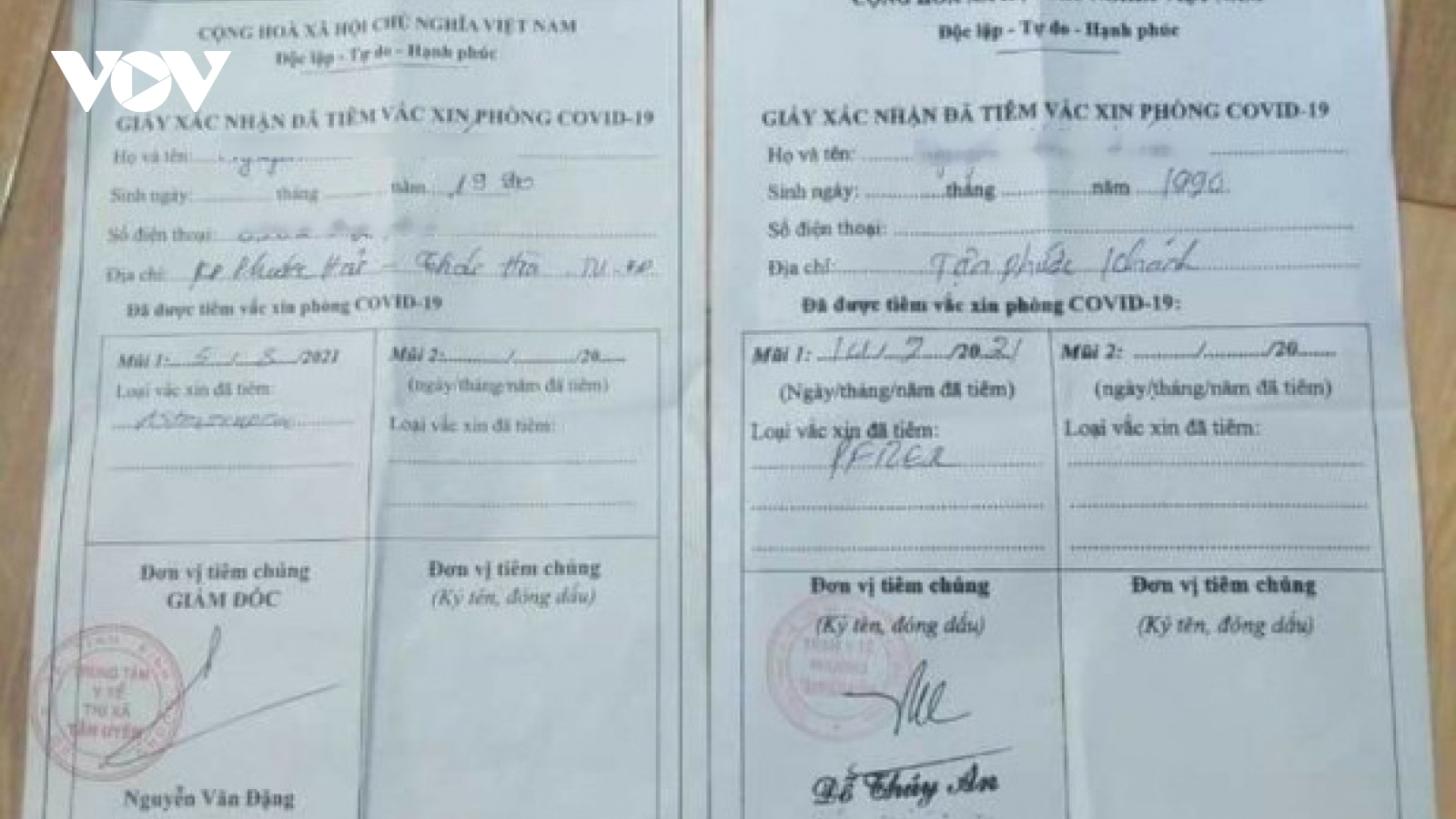 Làm rõ việc thanh niên ở Bình Dương nghi khai gian để được tiêm mũi 2 vaccine