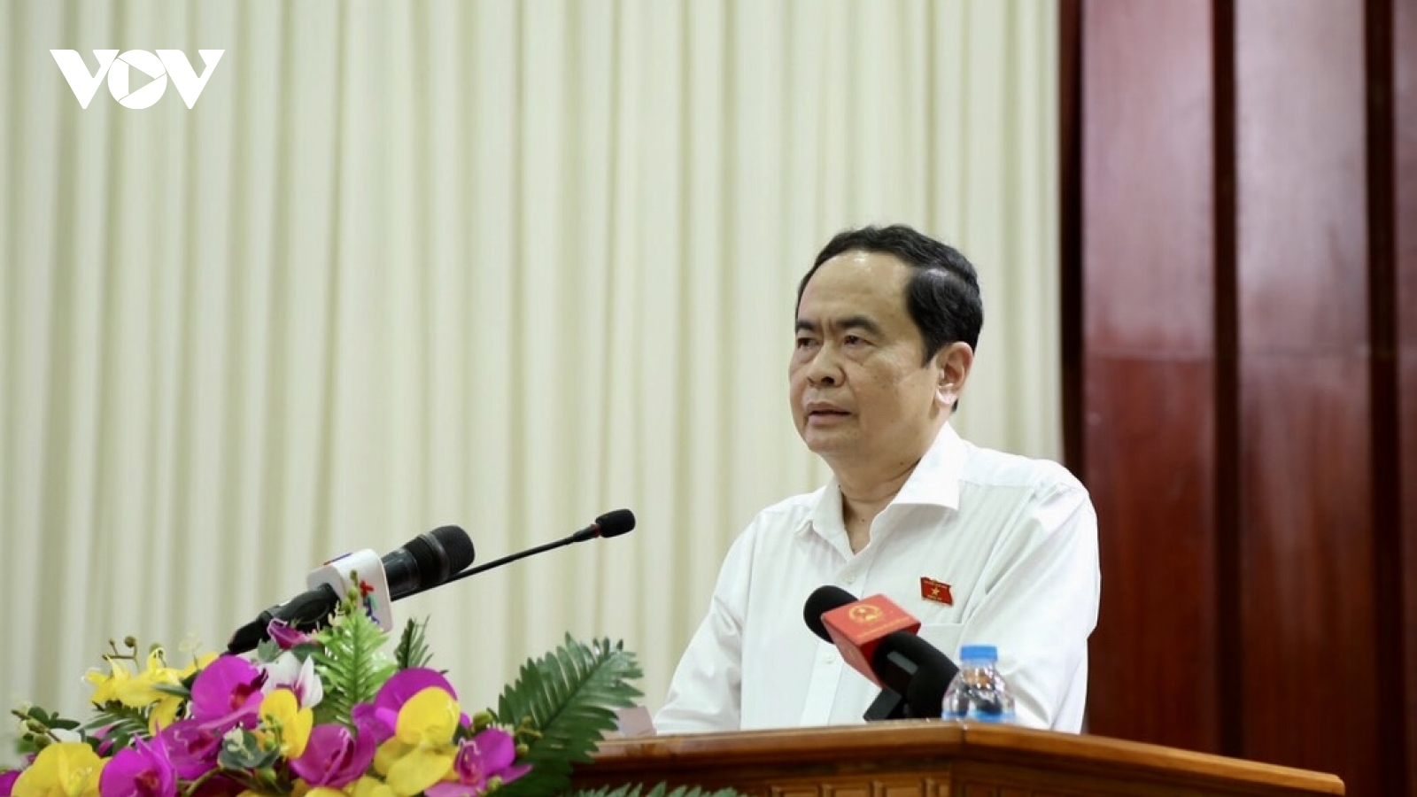 Phó Chủ tịch Thường trực Quốc hội Trần Thanh Mẫn tiếp xúc cử tri tỉnh Hậu Giang