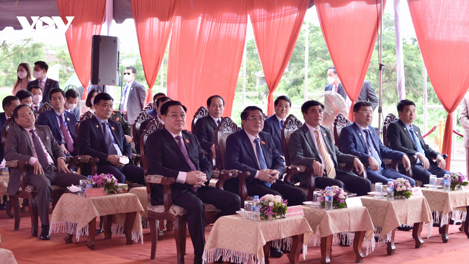 Chủ tịch Quốc hội hai nước dự lễ Khởi động dự án Công viên Hữu nghị Lào – Việt Nam