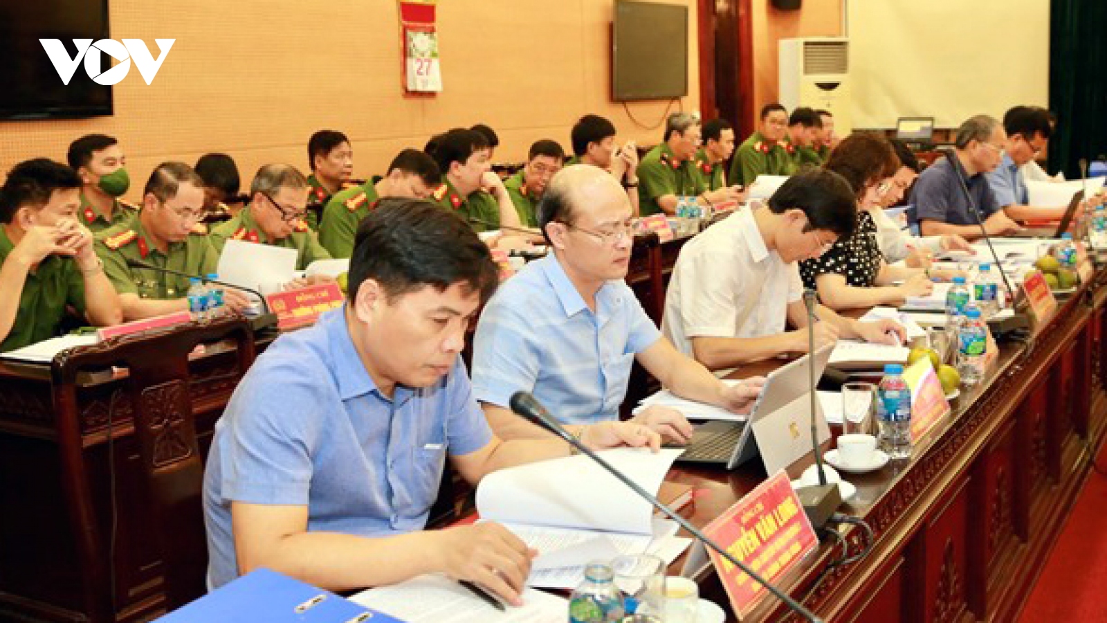 BCĐ Trung ương về phòng, chống tham nhũng, tiêu cực làm việc tại Công an Hà Nội