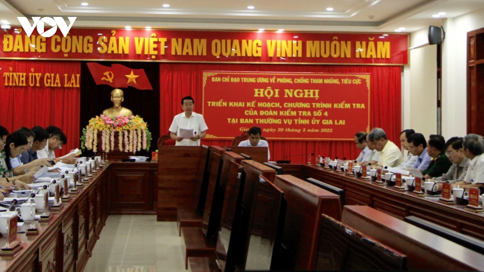 Đoàn kiểm tra của BCĐ TƯ về phòng, chống tham nhũng, tiêu cực làm việc tại Gia Lai