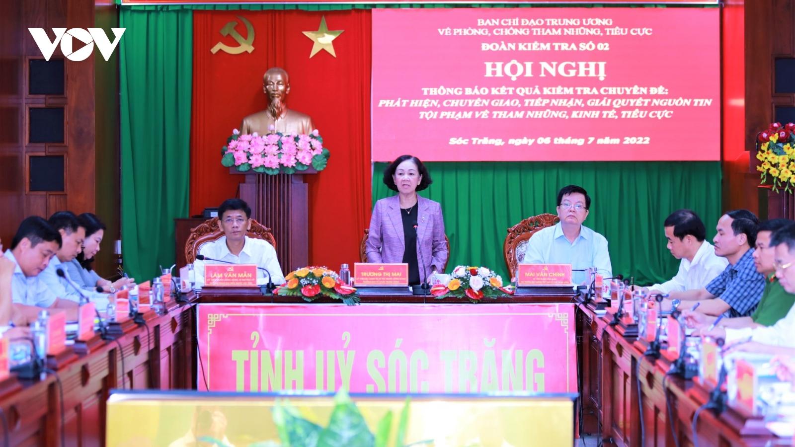 BCĐ Trung ương về phòng, chống tham nhũng, tiêu cực làm việc tại tỉnh Sóc Trăng