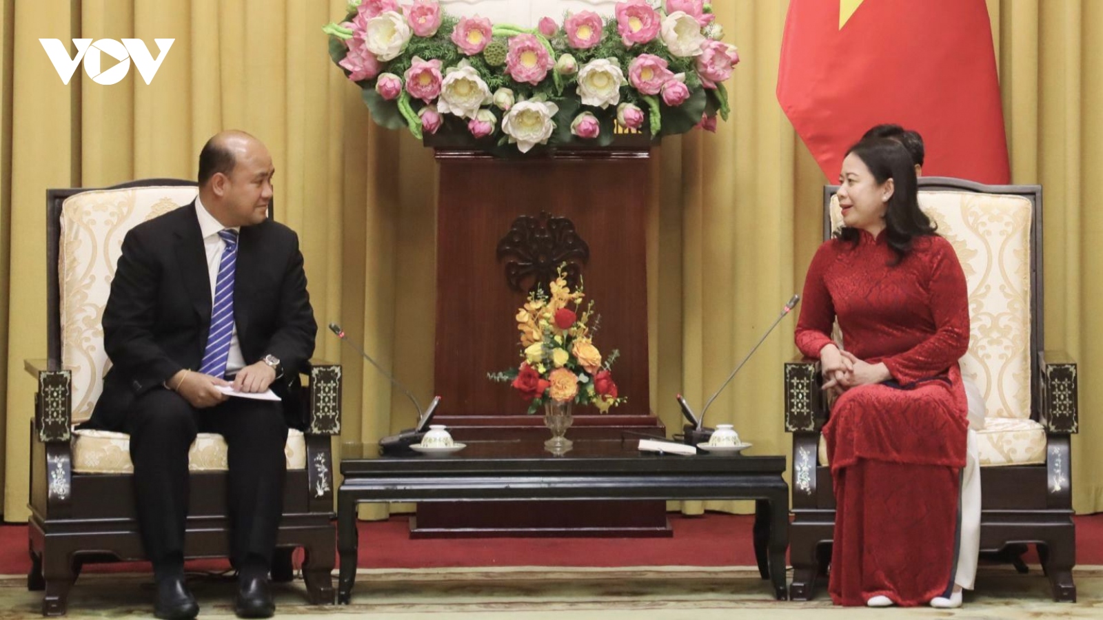 Phó Chủ tịch nước tiếp Đoàn đại biểu Hội liên hiệp Thanh niên Campuchia