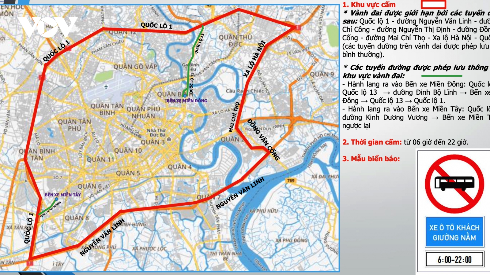 Chính thức trình phương án cấm xe giường nằm vào trung tâm TP.HCM