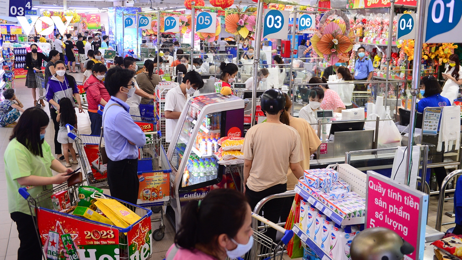 Thị trường hàng hoá sôi động, sức mua tăng dịp cận Tết