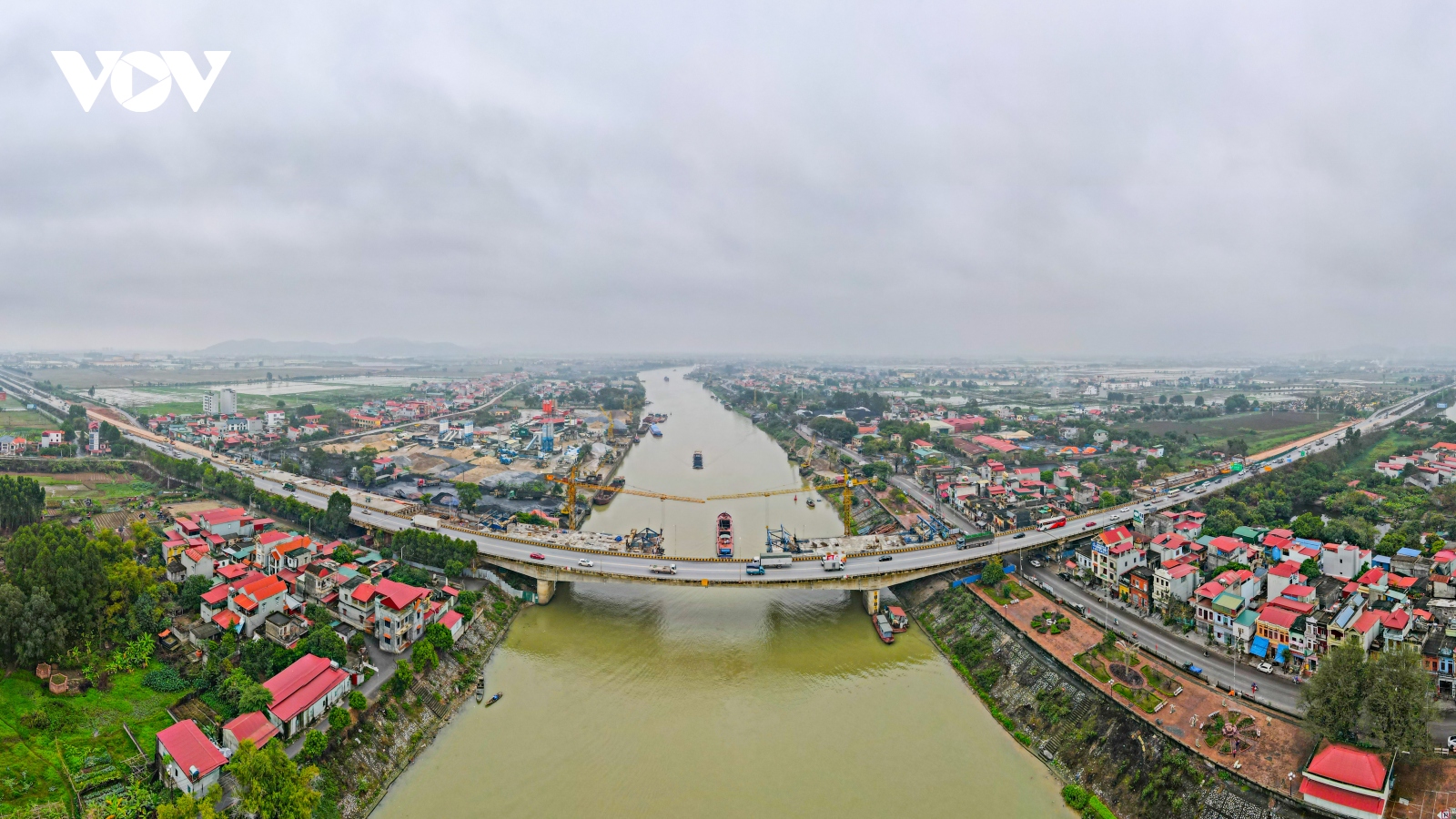 Tháo “nút thắt” trong GPMB, Dự án cầu Như Nguyệt đẩy nhanh tiến độ thi công