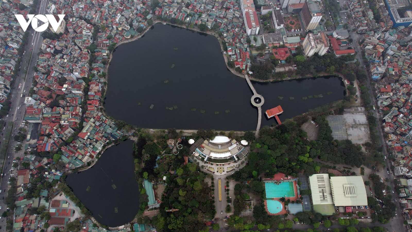 Hình ảnh loạt công trình sai phạm trong Công viên Tuổi trẻ Thủ đô
