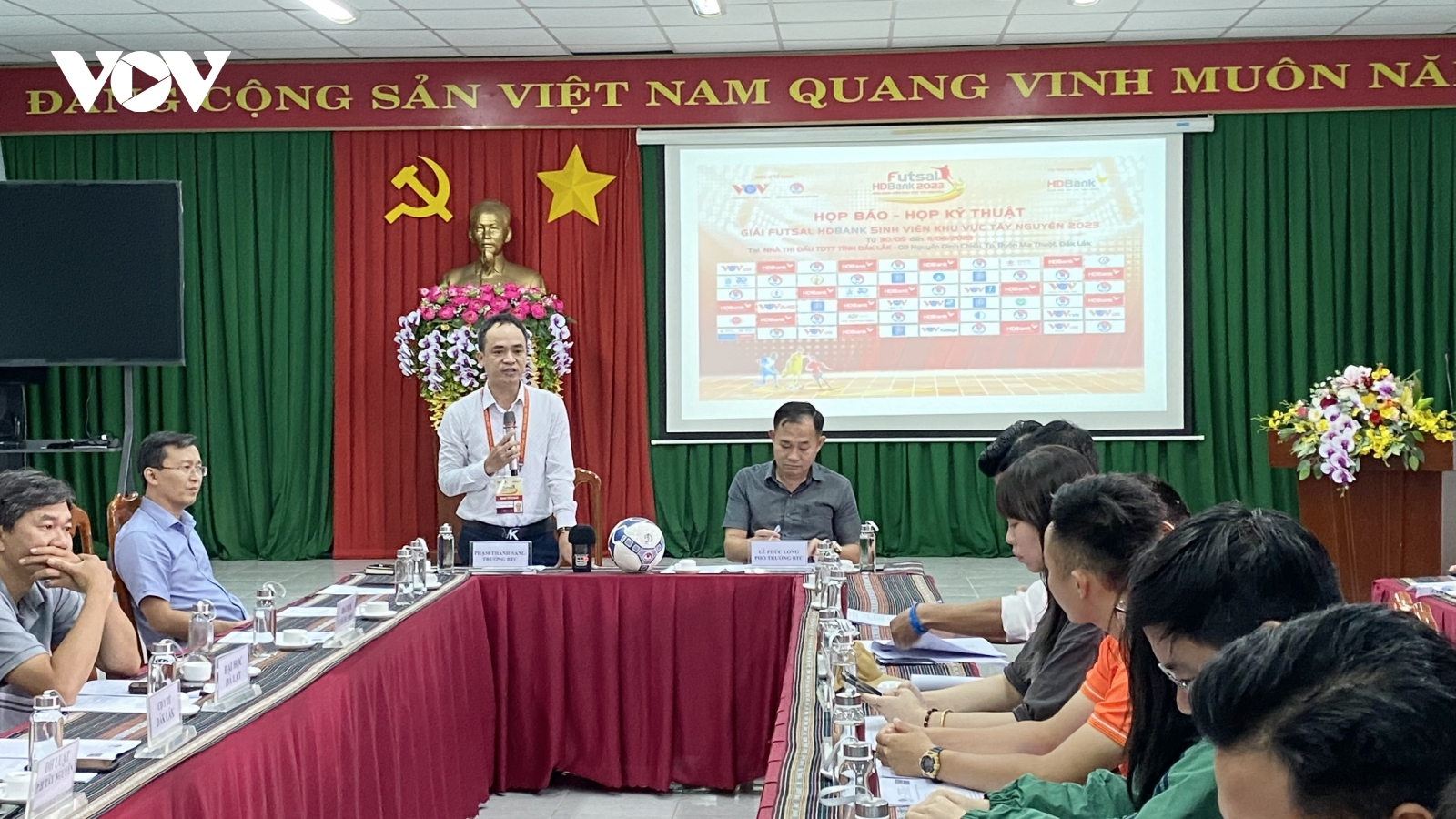 Họp báo khai mạc giải Futsal HDBank sinh viên khu vực Tây Nguyên năm 2023