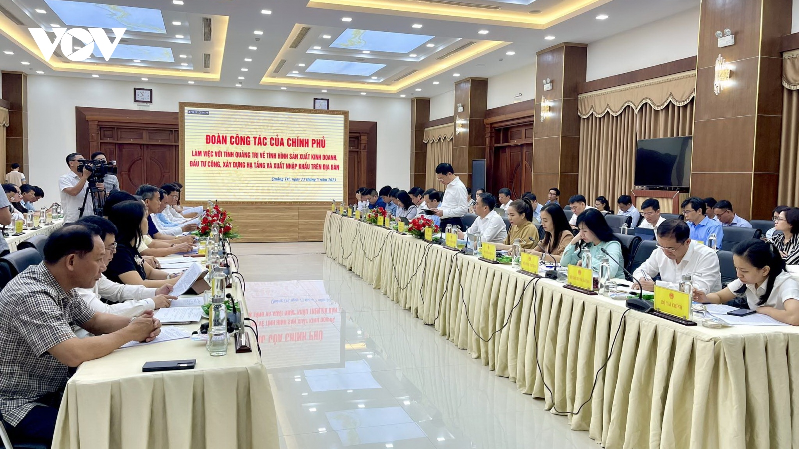 Đoàn công tác của Chính phủ làm việc với tỉnh Quảng Trị