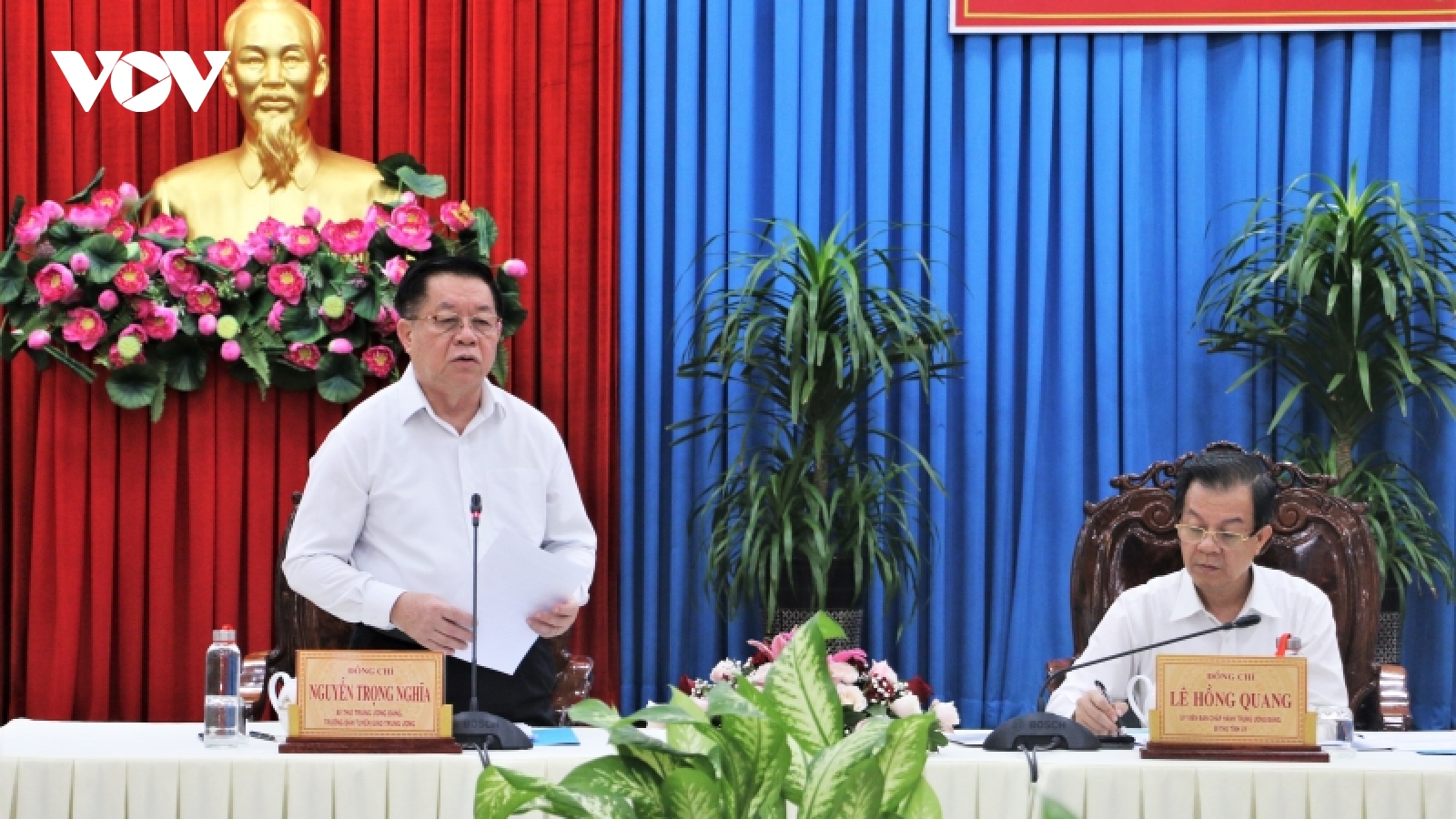 Đoàn kiểm tra của Ban Bí thư làm việc với Ban Thường vụ Tỉnh ủy An Giang